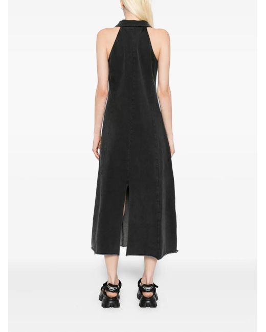 B+ AB Black Sleeveless Midi Dress