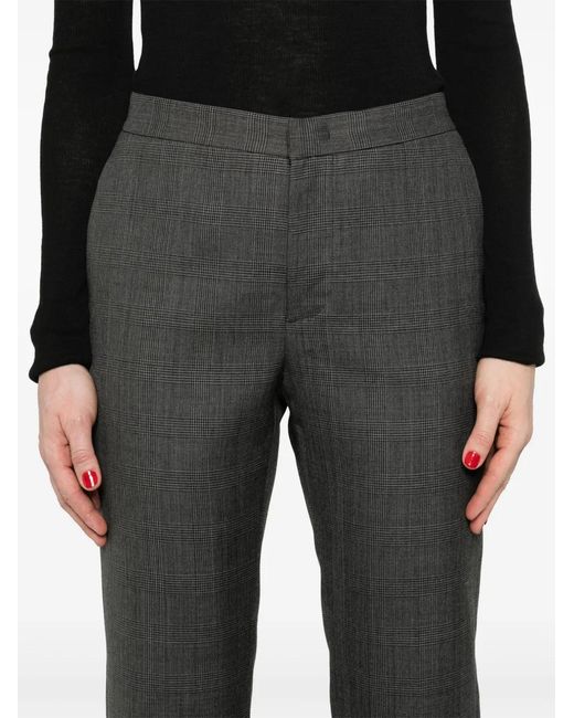Fabiana Filippi Gray Prince Of Wales-Check Trousers