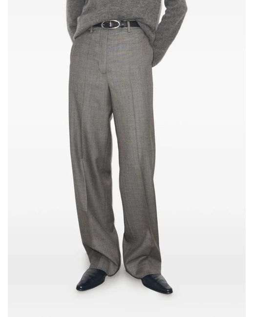 Tory Burch Gray Wool Pants