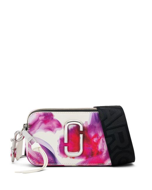 Marc Jacobs Pink The Future Floral Snapshot Crossbody Bag