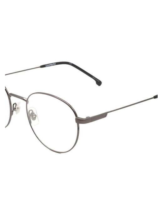 Carrera White Round-Frame Glasses for men