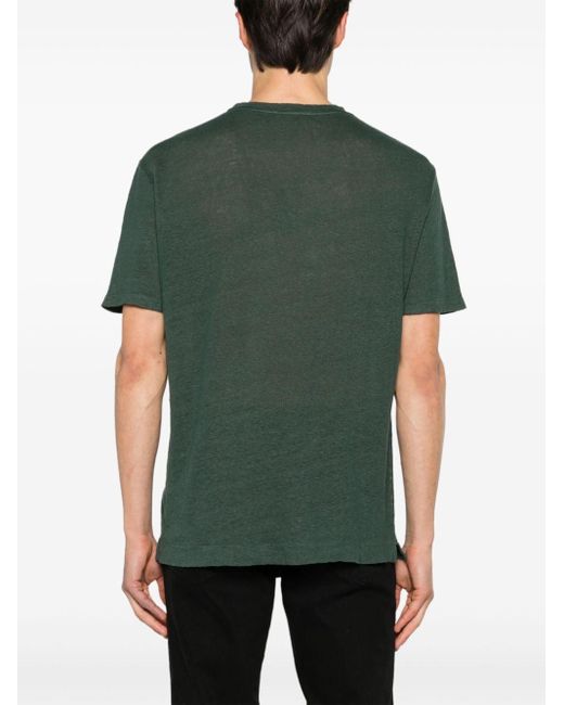 Camiseta con cuello redondo Boglioli de hombre de color Green
