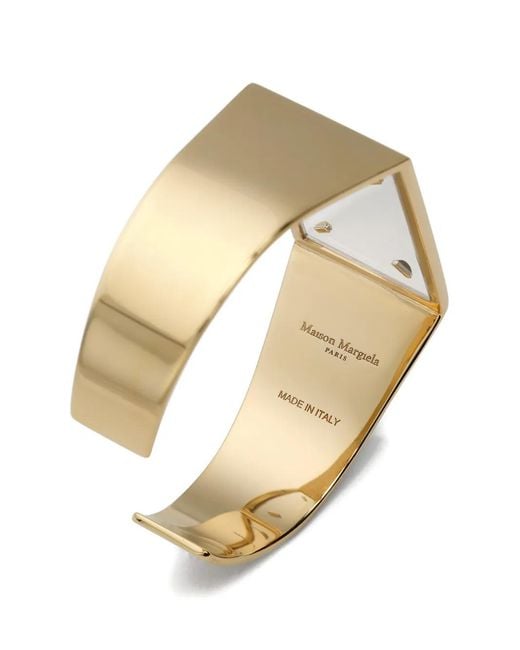 Maison Margiela Metallic Four Stitches Cuff Bracelets