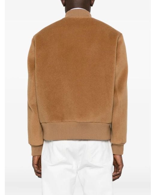 Lardini Jacke mit geripptem Kragen in Brown für Herren