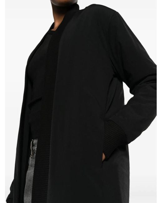 Thom Krom Black Rear-Slit Single-Breasted Padded Coat