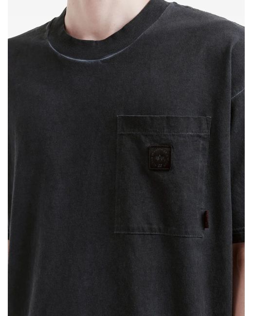 Izzue Blue X Alpha Industries Patch-Pocket T-Shirt for men