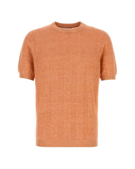 Brunello Cucinelli メンズ オレンジ ラウンドネック Tシャツの通販は