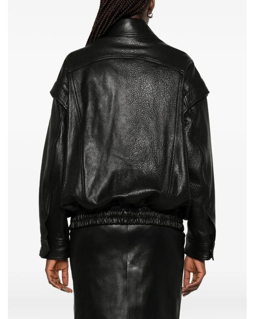 Nour Hammour Black Micah Leather Jacket