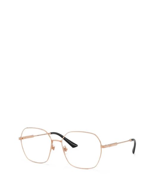 Versace White Geometric-Frame Glasses