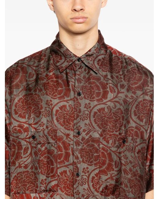 Uma Wang Brown Teorya Shirt for men