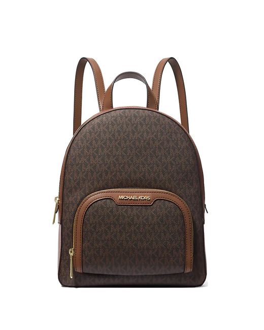 Michael Kors Brown Jaycee Rucksack Mit Monogramm