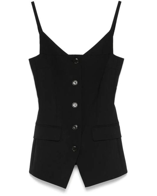 Nanushka Black Cinda Top