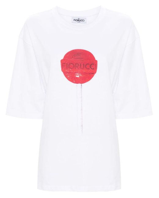 Fiorucci ロゴ Tシャツ White