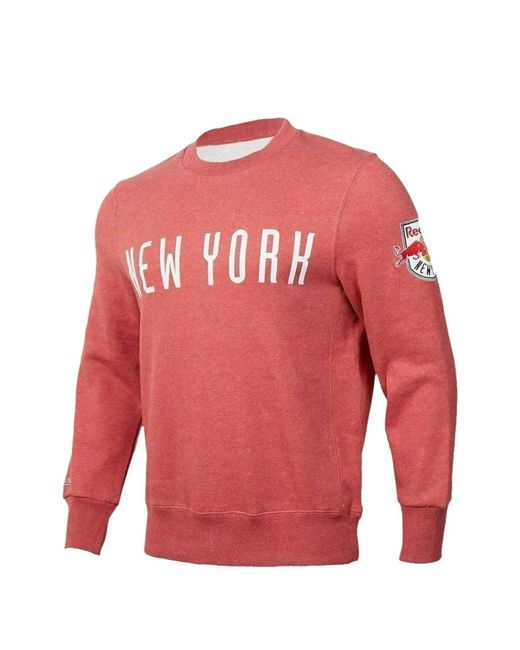 Mitchell & Ness Red Mls Playoff Win Crew Sweater for men