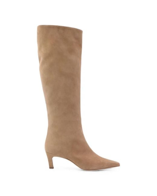 Notabene Brown Flavia Pointed-Toe Knee-High Boots