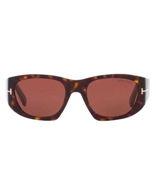 Tom Ford トータスシェル ラウンドサングラス ブラウン | Lyst