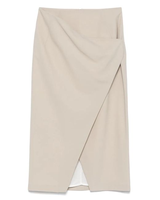 IRO Natural Crossover Midi Skirt