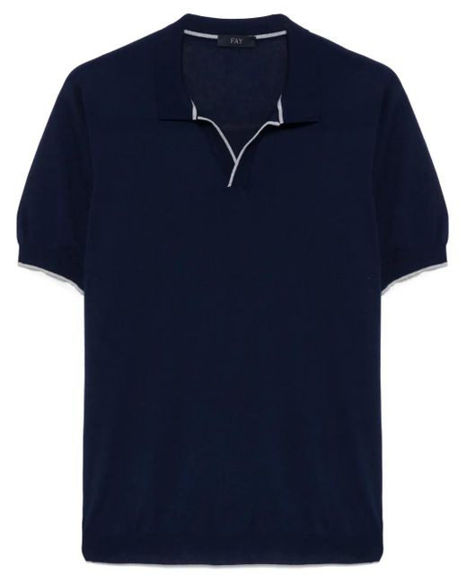 メンズ Fay コットントップ Blue