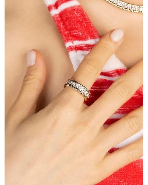 Apm Monaco Orange Cordage Twisted-Band Ring