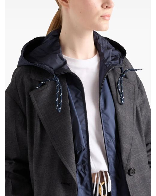 Prada White Long-Sleeved Jersey T-Shirt