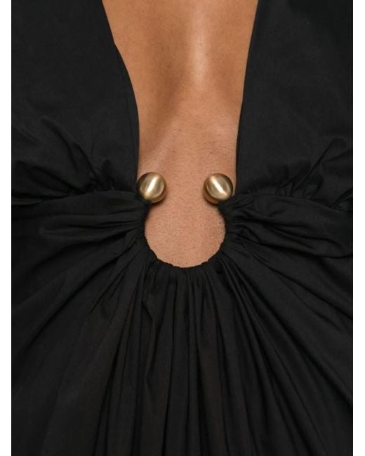 Cult Gaia Black Elyza Midi Dress