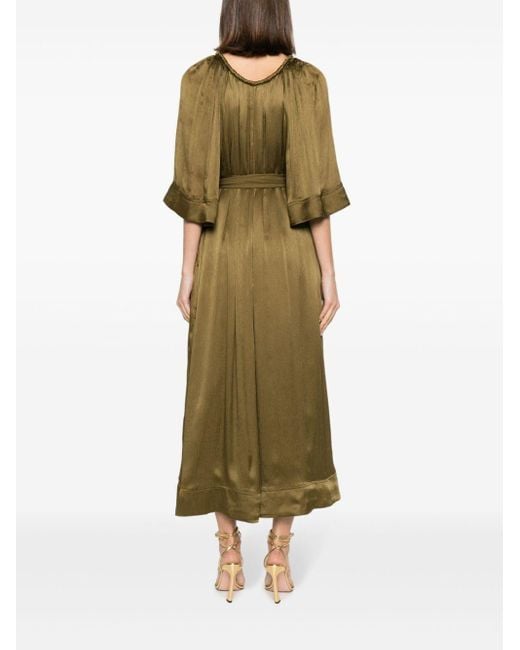 Aje. Green Seraphina Silk Dress - Women's - Polyester/silk