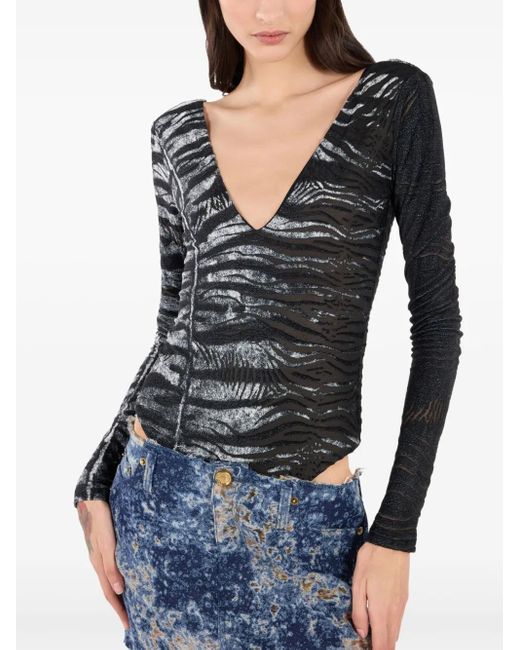 Roberto Cavalli Black Printed Body