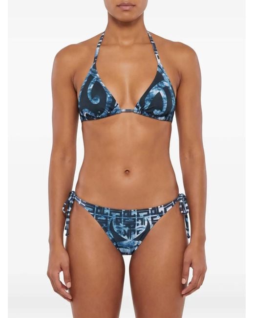 John Richmond White Printed Bikini