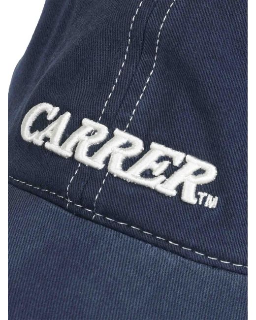 Carrera Blue Mica Logo-Embroidered Contrast-Stitch Cap for men