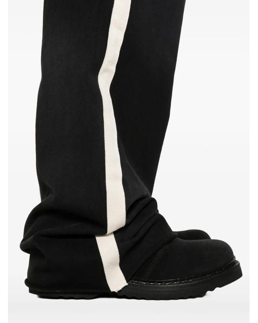 424 Black Stripe-Detail Trousers for men