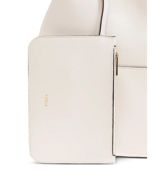 Furla Sfera レザーバケットバッグ White