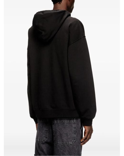 DIESEL Black S-Boxt Hoodie for men