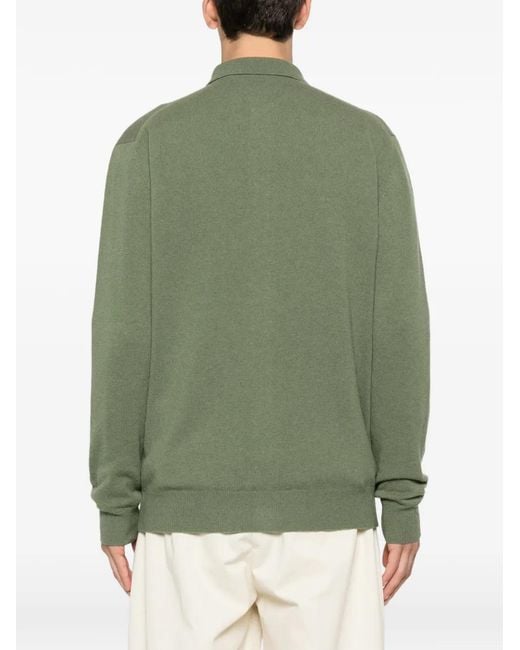 Cárdigan con bolsillo en el pecho Hōsio de hombre de color Green