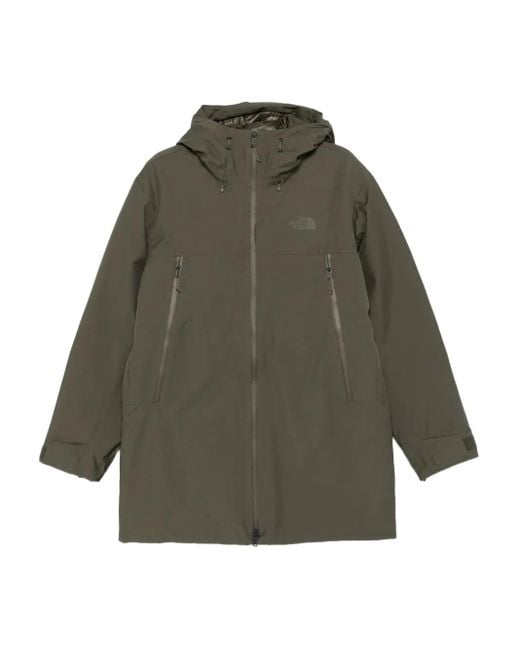 The North Face Green Range Down Hooded Coat for men