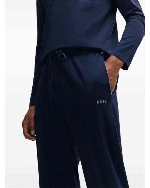 Pantalon de jogging en coton Boss pour homme en coloris Blue