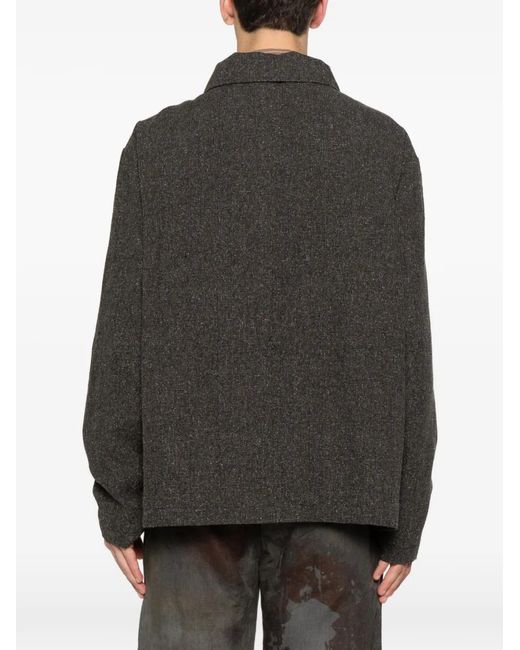 A Tentative Atelier Black Zip-Up Jacket for men