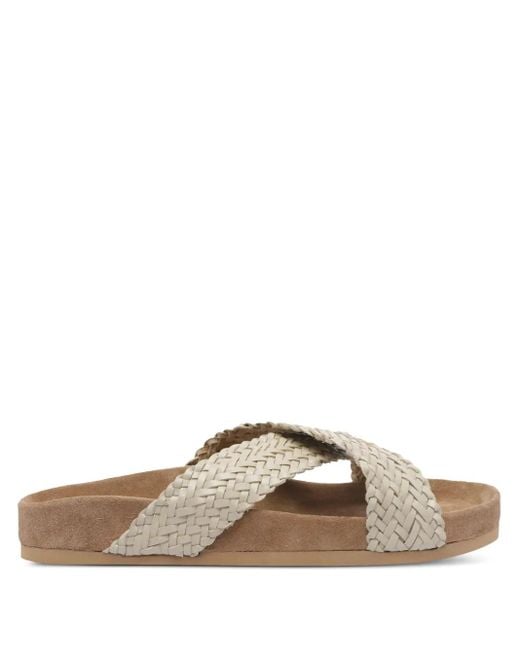 Dragon Diffusion Brown Flache Sandalen