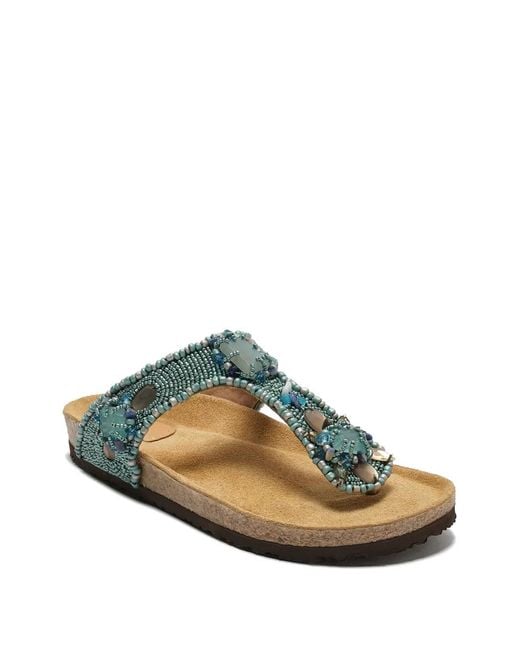 Maliparmi Green Beaded Sandals