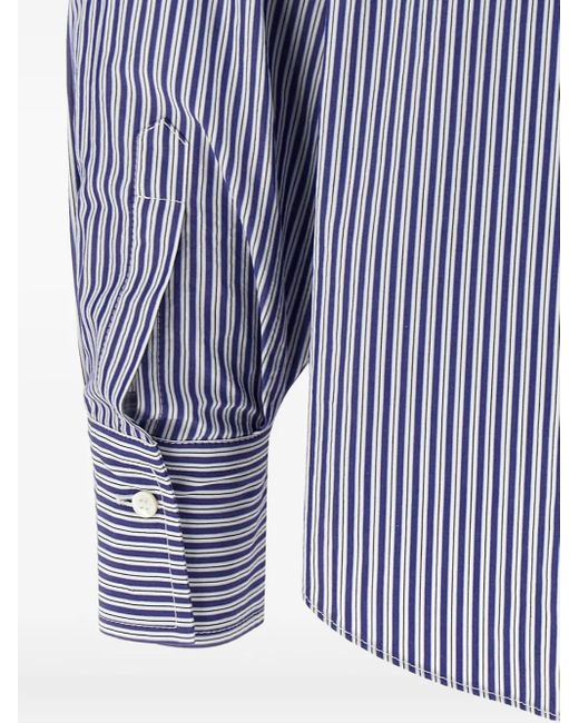 Brunello Cucinelli Blue Monile Hemd