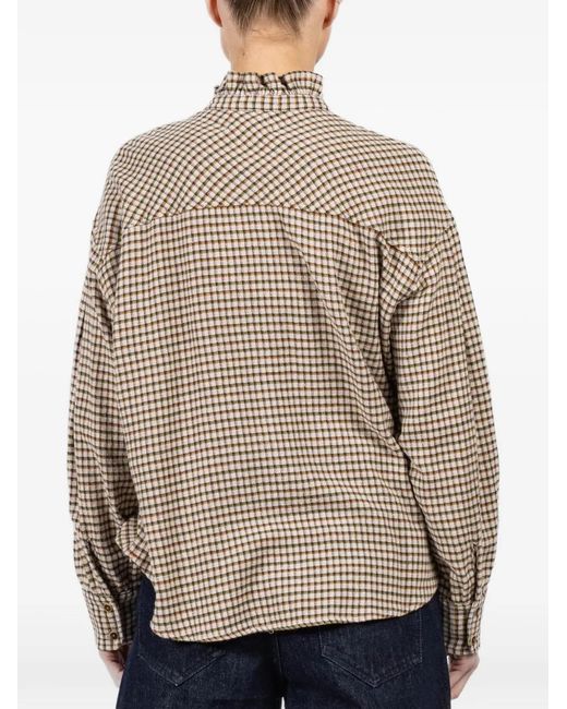 Xirena Natural Jensen Check-Pattern Shirt