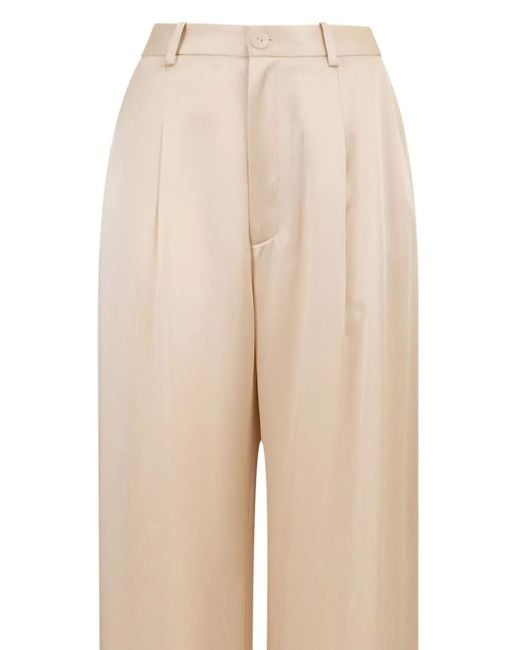 LAPOINTE Natural Plisseehose mit geradem Schnitt