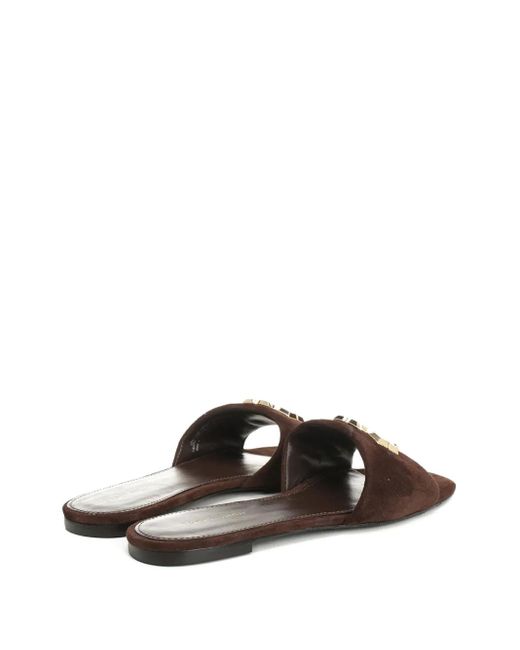 Tory Burch Brown Eleanor Slide