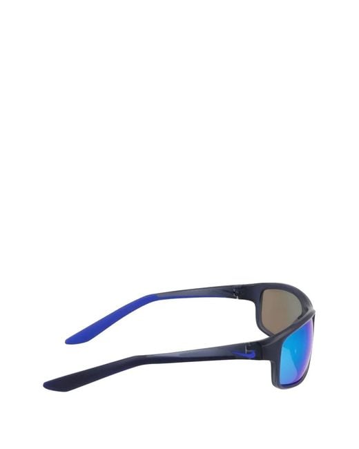Nike Blue Rabid 22 Rectangle-Frame Sunglasses