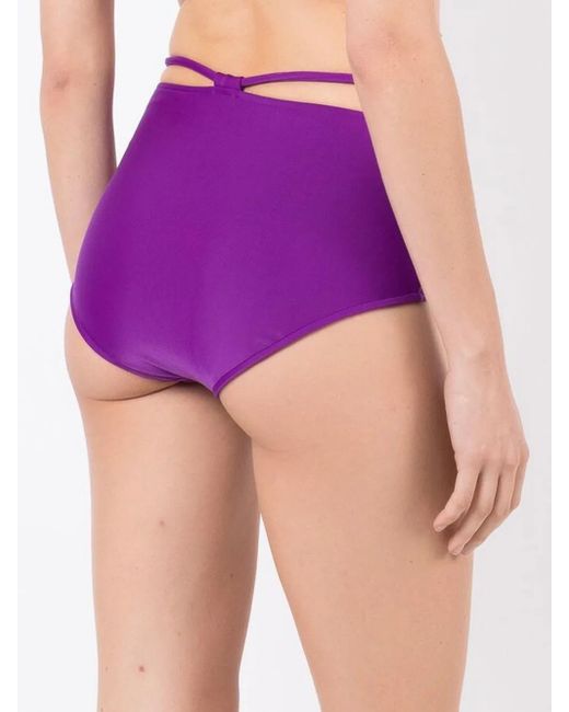 Bikini de talle alto Gloria Coelho de color Purple