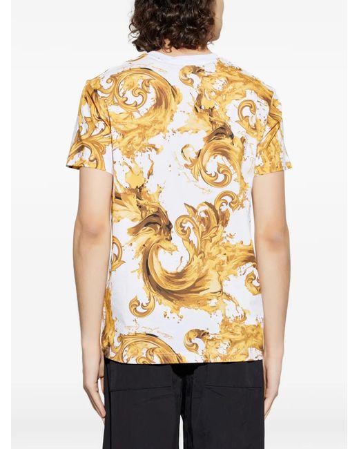 Versace Jeans Couture Metallic Pattern T-Shirt for men
