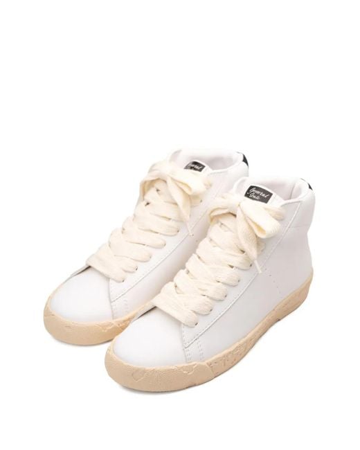 General Scale. Natural Murray High-Top Past-Sole Sneakers for men
