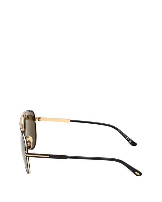 Tom Ford Green Rupert Pilot Sunglasses