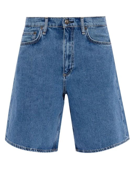 Rag & Bone Blue Knee-Length Denim Shorts