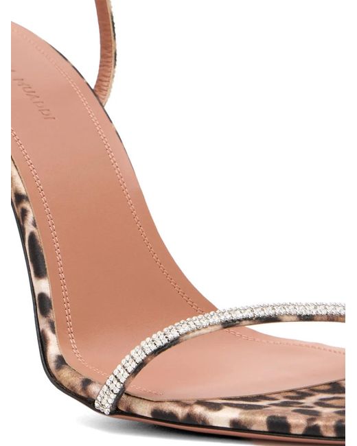 AMINA MUADDI White 105Mm Diamante Heeled Sandals