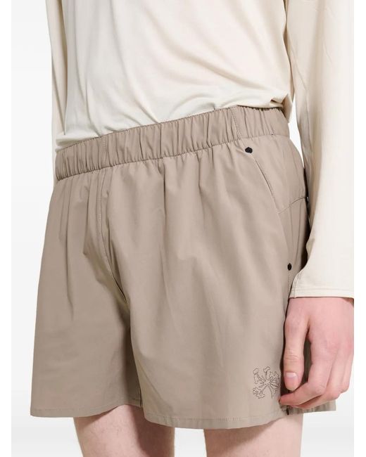 Portal Natural Marka Liner Logo-Embroidered Shorts for men